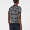 Jacquard-genser i ull, ultramarin