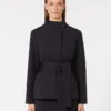 Jakke i scuba-jersey, ultramarin