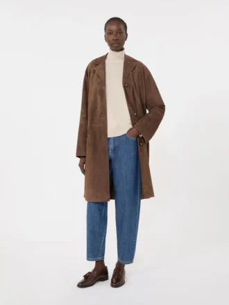 Jeans i bomullsdenim med smal benform, midnattsblå