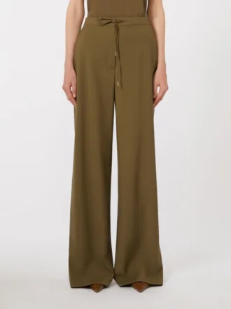 Joggebukse i ull, kaki