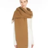 Kashmir-stole med logo, beige