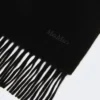 Kashmir-stole med logo, svart