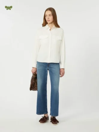 Komfortable jeans med vidde, marineblå