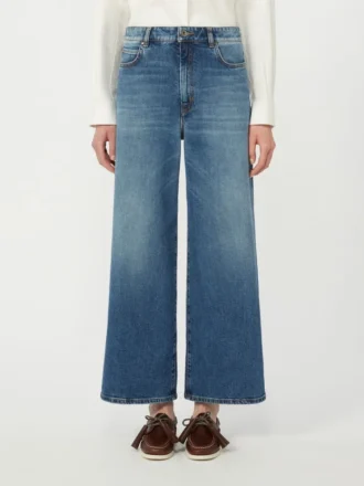 Komfortable jeans med vidde, marineblå