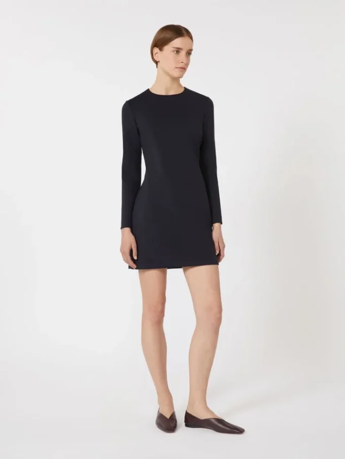 Kort kjole i scuba-jersey, ultramarin