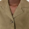 Kort skinnjakke, mud Kort skinnjakke, mud