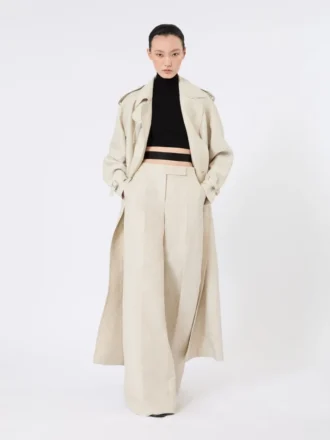 Kort turtleneck i stretchviskose, svart