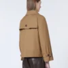 Kort, vannavvisende trenchcoat i twill, brun Kort, vannavvisende trenchcoat i twill, brun