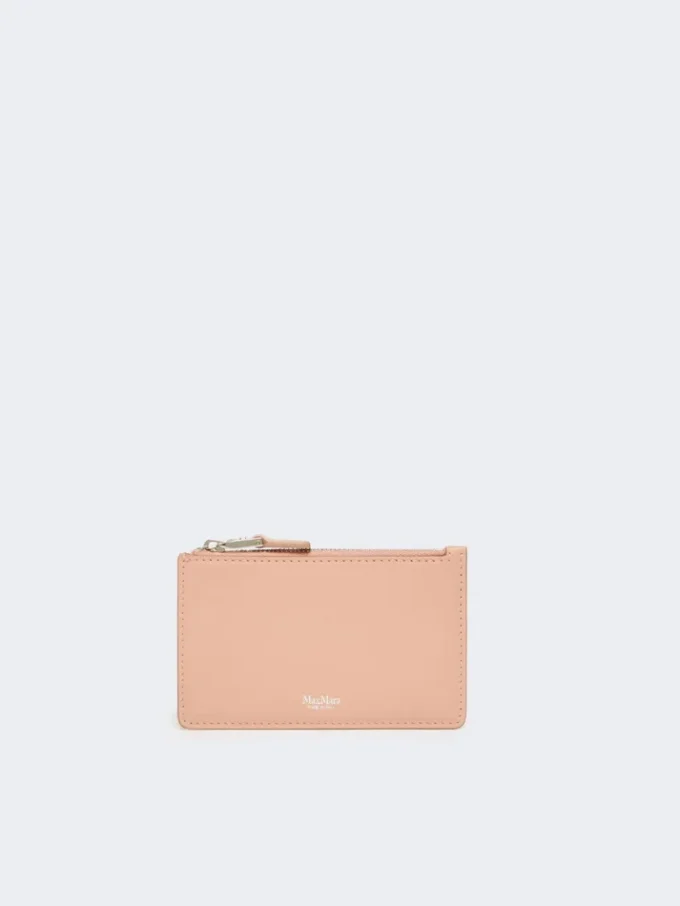 Kortlomme i skinn, rosa Kortlomme i skinn, rosa