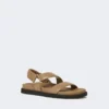 Lærsandaler, mud Lærsandaler, mud