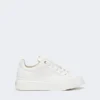 Lærsneakers, optisk hvit