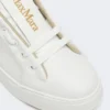 Lærsneakers, optisk hvit