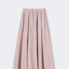 Langt skjørt i taft, antikkrosa Langt skjørt i taft, antikkrosa