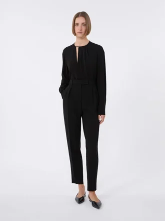 Lett cady-bluse, svart