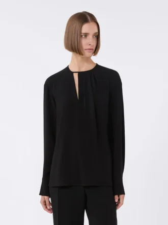 Lett cady-bluse, svart
