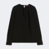 Lett cady-bluse, svart Lett cady-bluse, svart