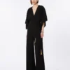 Lett jumpsuit i cady, svart