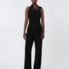 Lett jumpsuit i cady, svart Lett jumpsuit i cady, svart