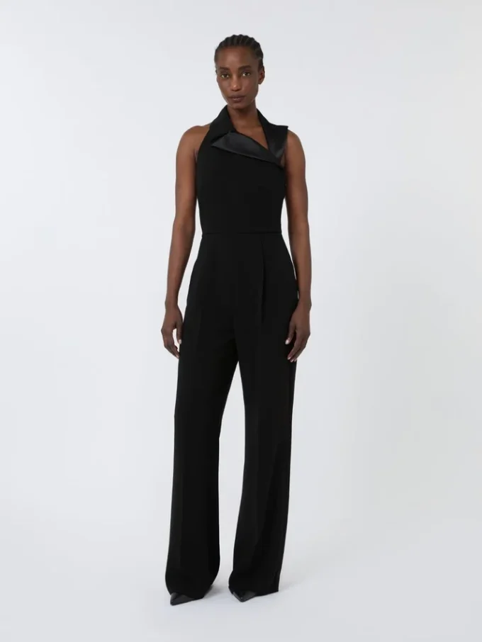 Lett jumpsuit i cady, svart Lett jumpsuit i cady, svart