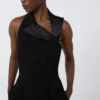 Lett jumpsuit i cady, svart Lett jumpsuit i cady, svart