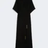 Lett jumpsuit i cady, svart