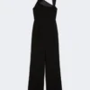 Lett jumpsuit i cady, svart Lett jumpsuit i cady, svart