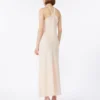 Lett satengkjole, beige-rosa Lett satengkjole, beige-rosa