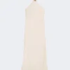 Lett satengkjole, beige-rosa Lett satengkjole, beige-rosa