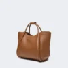 Liten marineveske i skinn, brunbronse Liten marineveske i skinn, brunbronse
