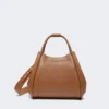 Liten marineveske i skinn, brunbronse Liten marineveske i skinn, brunbronse