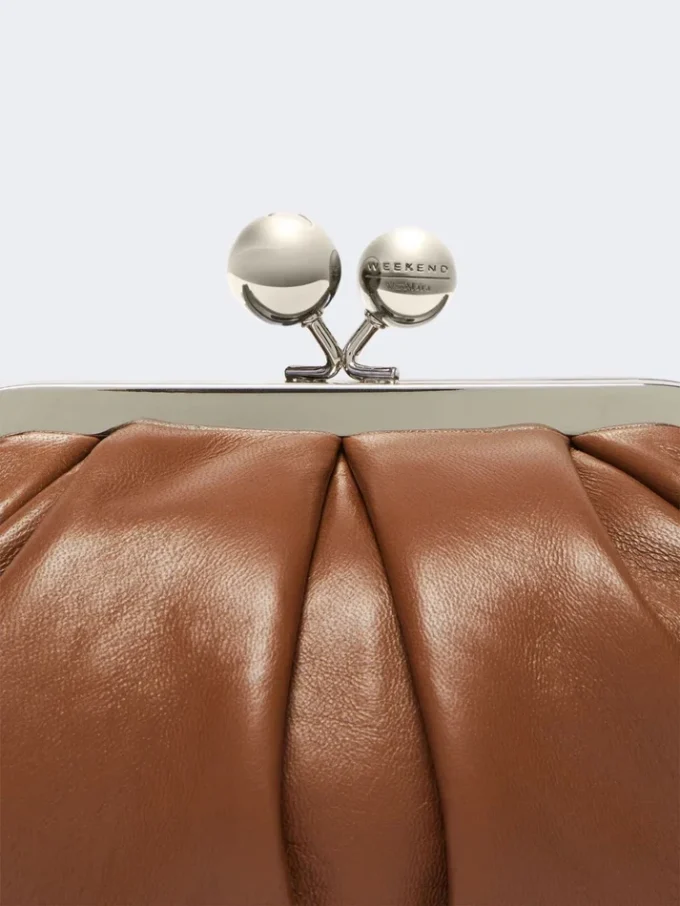 Liten Pasticcino-veske i saueskinn, tobakk