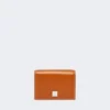 Lommebok i skinn med tre folder, rust