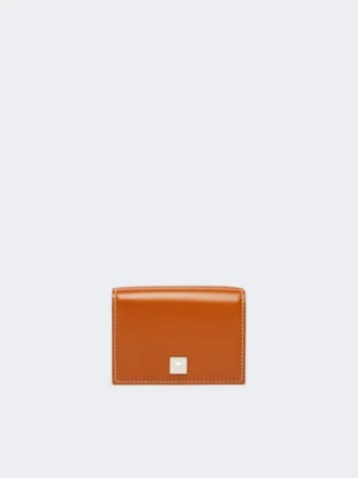 Lommebok i skinn med tre folder, rust