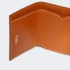 Lommebok i skinn med tre folder, rust