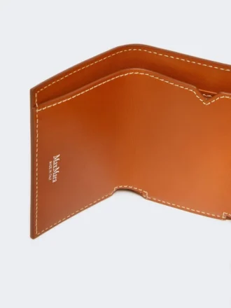 Lommebok i skinn med tre folder, rust