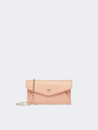 Lommebok i skinn, rosa