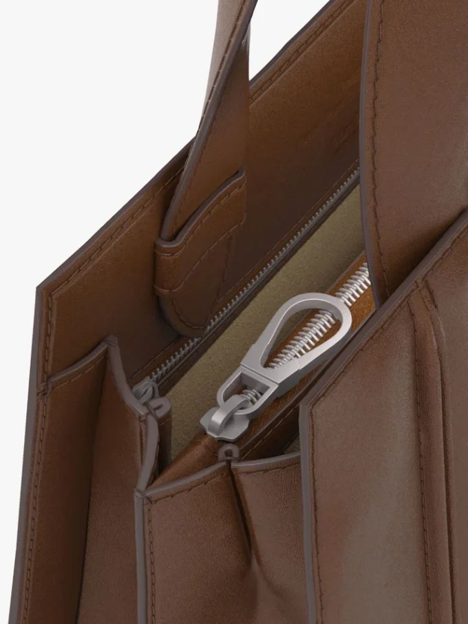 Max Mara Whitney Bag 4 – liten, ravbrun