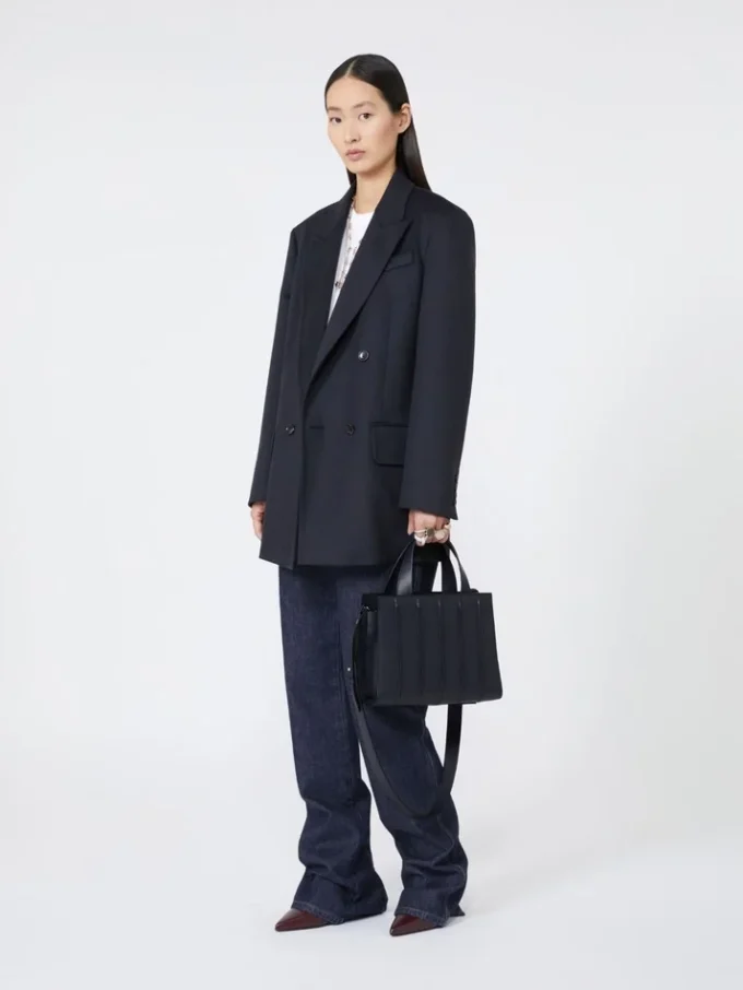 Max Mara Whitney Bag 5 – medium, midnattsblå