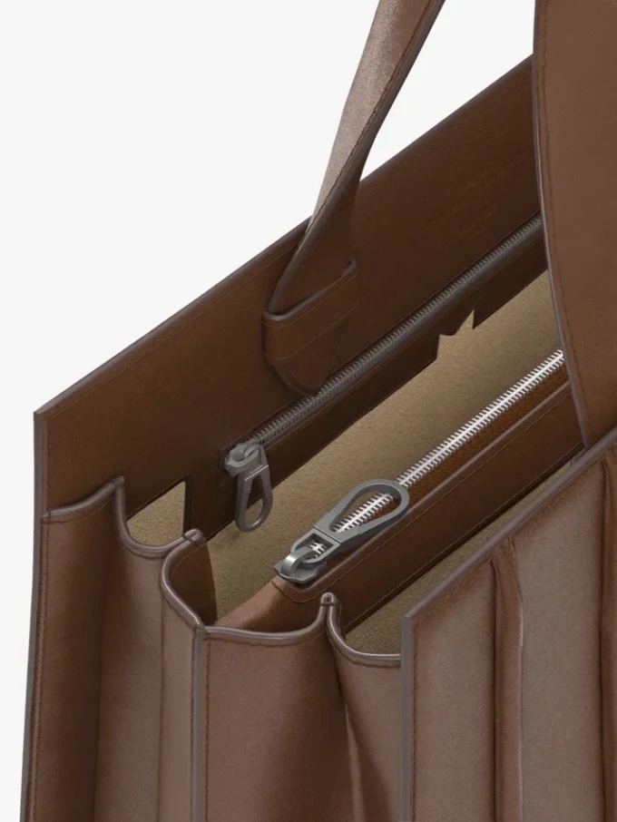 Max Mara Whitney Bag 7 – stor, ravbrun