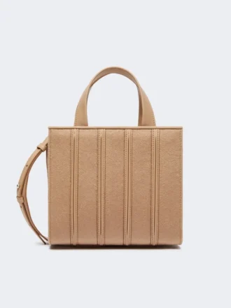 Max Mara Whitney-veske 4 – liten, hasselnøttbrun