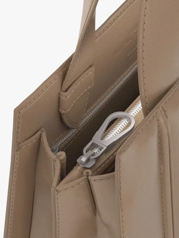 Max Mara Whitney-veske 4 – liten, natur Max Mara Whitney-veske 4 – liten, natur
