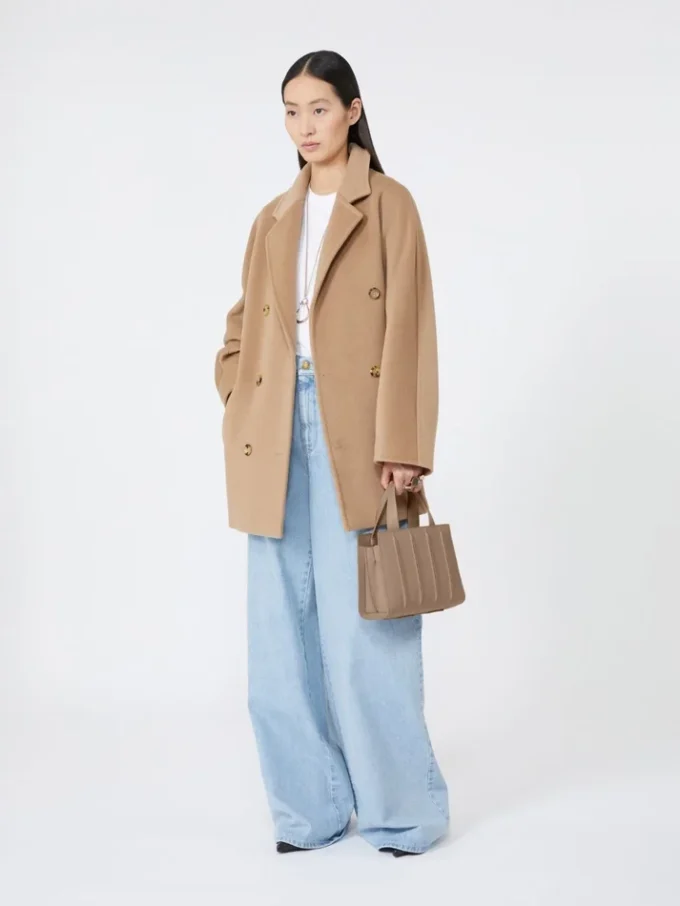 Max Mara Whitney-veske 4 – liten, natur Max Mara Whitney-veske 4 – liten, natur