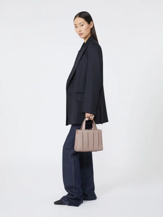 Max Mara Whitney-veske 4 – liten, rosa
