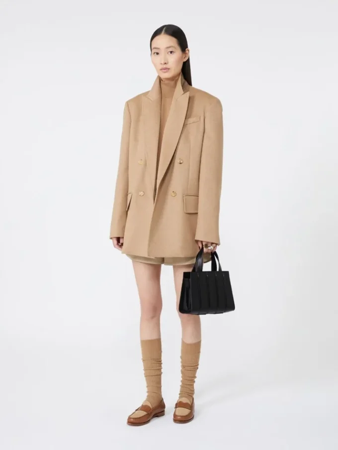 Max Mara Whitney-veske 4 – liten, svart