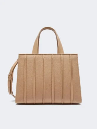 Max Mara Whitney-veske 6 – medium, hasselnøttbrun