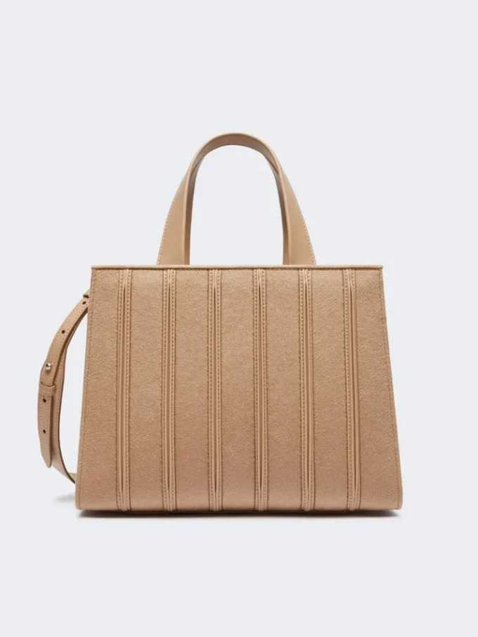 Max Mara Whitney-veske 6 – medium, hasselnøttbrun