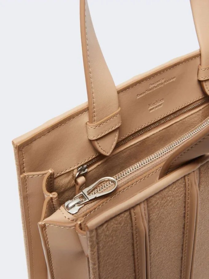Max Mara Whitney-veske 6 – medium, hasselnøttbrun