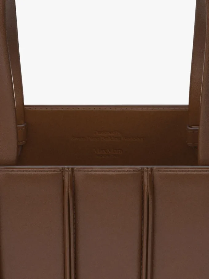Max Mara Whitney-veske 6 – medium, ravbrun