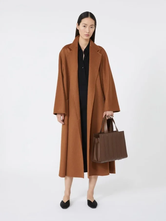 Max Mara Whitney-veske 6 – medium, ravbrun
