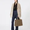 Max Mara Whitney-veske 7 – stor, kamel